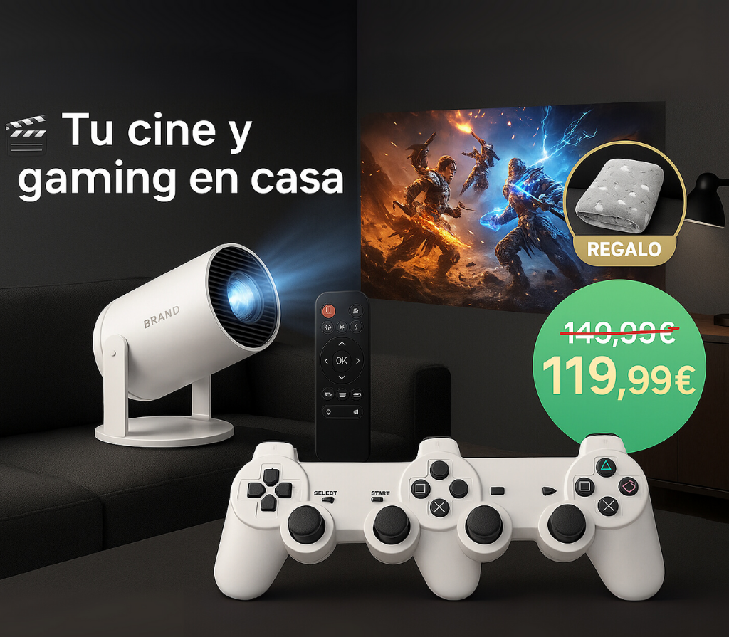 Proyector Gamer-Cine en Casa